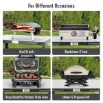 Feasto Movable Outdoor Pizza Oven Prep Table