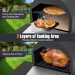 Giantex Wood Fired Outdoor Pizza Oven with Accessories