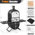 Giantex Wood Fired Outdoor Pizza Oven with Accessories