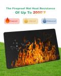 Large Double-Sided BBQ Grill Mat - Waterproof & Fireproof