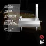 GasOne Portable Wood Pellet Pizza Oven for Outdoors