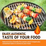Realcook Odorless Natural Fire Starters - 72 Count