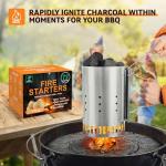 Realcook Odorless Natural Fire Starters - 72 Count