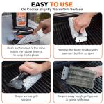 Q-Swiper Grill Cleaner Set: Brush and Wipes
