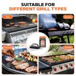 Q-Swiper Grill Cleaner Set: Brush and Wipes