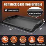 Cast Iron Griddle for Gas Grill and Stovetop