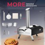 Portable Wood Pellet Pizza Oven for Outdoors