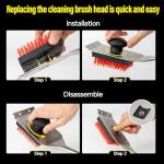 XUDAKAIXIN Dual Grip BBQ Grill Brush and Scraper