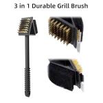 2 Pack 3-in-1 Outdoor Grill Cleaning Brushes
