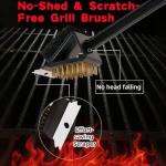 2 Pack 3-in-1 Outdoor Grill Cleaning Brushes