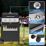 3-Burner Stainless Steel Propane BBQ Grill