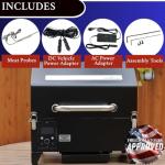 Portable Pellet Grill Smoker with Meat Probes