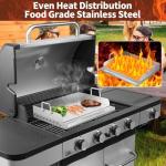 Stainless Steel Griddle for Gas BBQ Grill