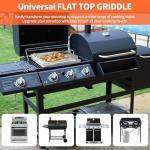 Stainless Steel Griddle for Gas BBQ Grill