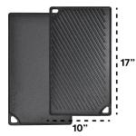 Bruntmor 2-in-1 Cast Iron Grill Plate 17x10