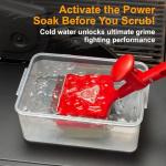 EEFINTIE Steam Grill Cleaner Brush with Scrub Sponge