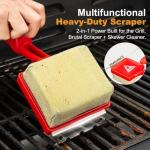 EEFINTIE Steam Grill Cleaner Brush with Scrub Sponge