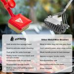 EEFINTIE Steam Grill Cleaner Brush with Scrub Sponge