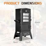 40" Electric Vertical Smoker with Cover and Probe