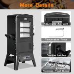 40" Electric Vertical Smoker with Cover and Probe