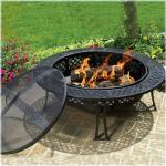CobraCo Diamond Mesh Fire Pit with Cover