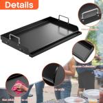 25" x 16" Nonstick Cast Iron Gas Grill Griddle