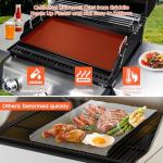 25" x 16" Nonstick Cast Iron Gas Grill Griddle