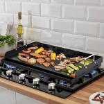 25" x 16" Nonstick Cast Iron Gas Grill Griddle