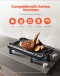 VEVOR 14x8.5 inch Cast Iron Griddle Pan
