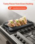 VEVOR 14x8.5 inch Cast Iron Griddle Pan