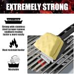 Bristle-Free BBQ Grill Brush with Replaceable Head