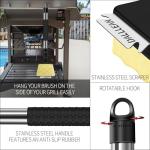 Bristle-Free BBQ Grill Brush with Replaceable Head