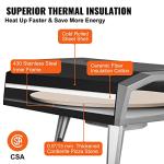 VEVOR 16-Inch Gas Outdoor Pizza Oven