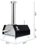 Elevon 20" Portable Stainless Steel Pizza Grill