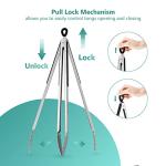 17 Inch Stainless Steel BBQ Grill Tongs