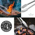 17 Inch Stainless Steel BBQ Grill Tongs