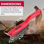 Heavy Duty Grill Brush & Scraper for Clean Grates