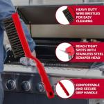 Heavy Duty Grill Brush & Scraper for Clean Grates