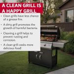 Heavy Duty Grill Brush & Scraper for Clean Grates
