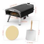 Mimiuo 14-Inch Portable Gas Pizza Oven