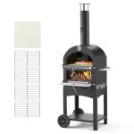 VEVOR 12" Pellet Outdoor Pizza Oven with Wheels