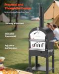 VEVOR 12" Pellet Outdoor Pizza Oven with Wheels