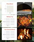 VEVOR 12" Pellet Outdoor Pizza Oven with Wheels
