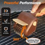 Cordless Electric Grill Cleaner Brush with Steel bristles