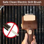 Cordless Electric Grill Cleaner Brush with Steel bristles