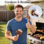 Cordless Electric Grill Cleaner Brush with Steel bristles