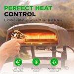 Nutrichef Outdoor Pizza Oven with Accessories