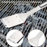 16.5” Stainless Steel Grill Brush with Replacements