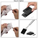 16.5” Stainless Steel Grill Brush with Replacements