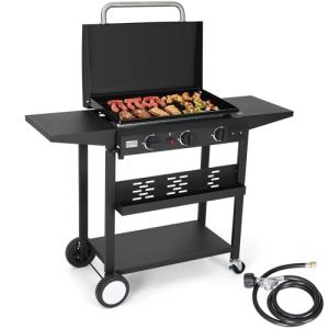WARMOUNTS 3-Burner Portable Propane Gas Grill